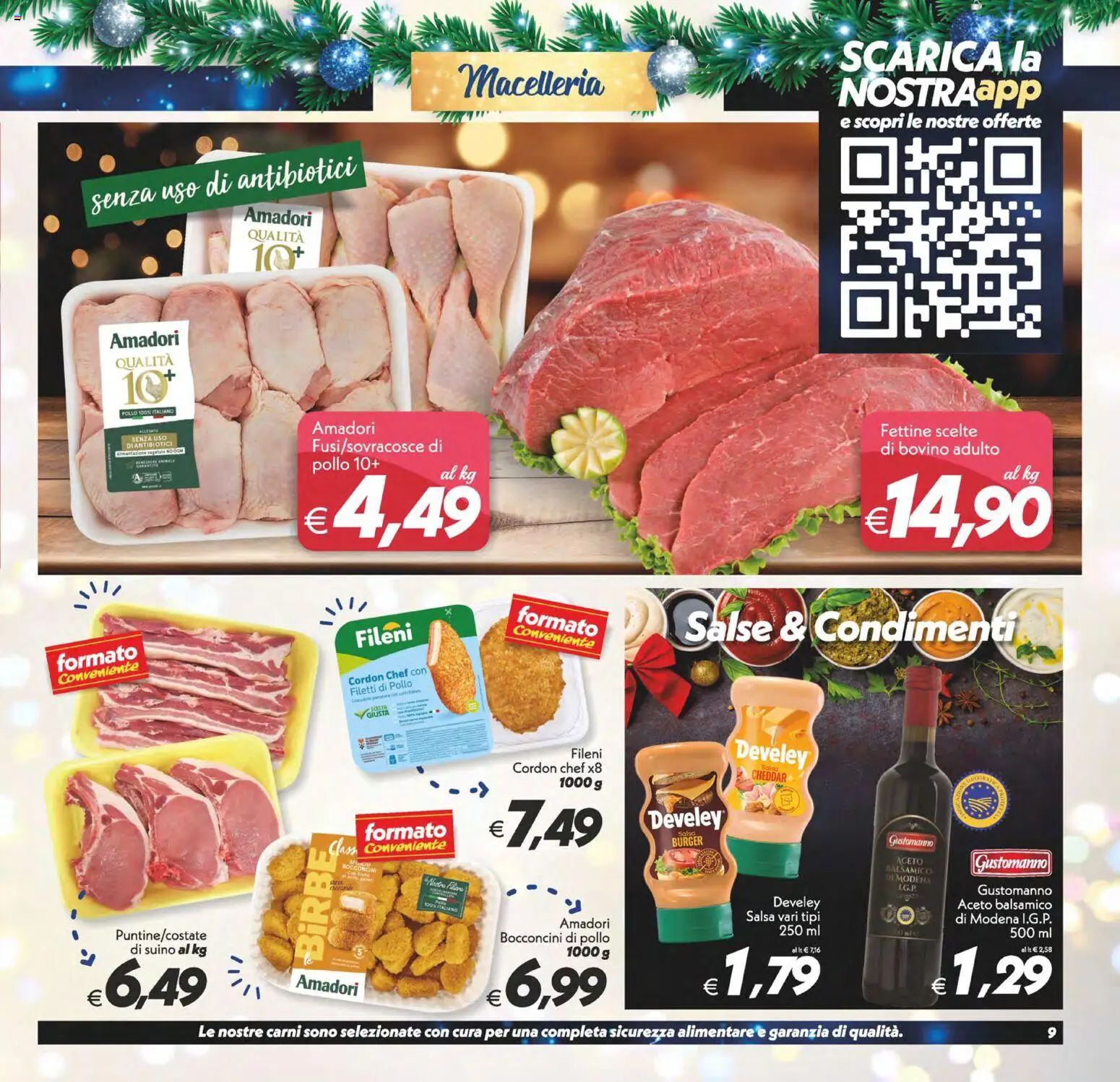 Volantino SuperConveniente del 27.12.2025 | Pagina: 9 | Prodotti: Bovino, Pollo, Salsa, Suino