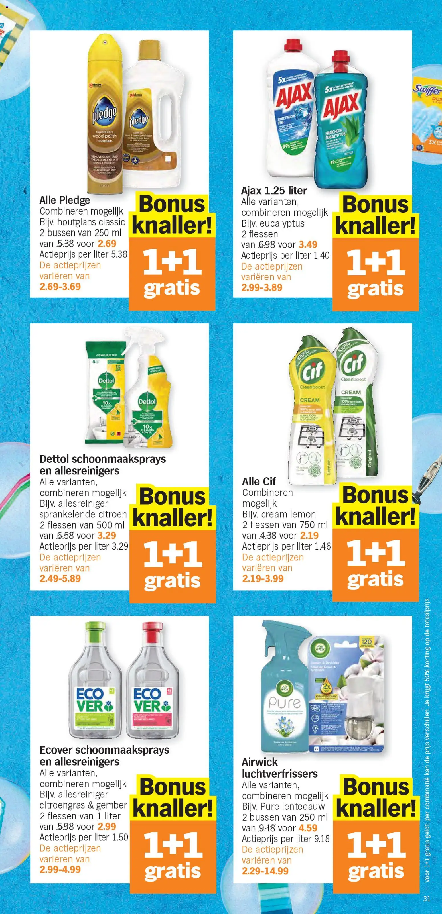 {H1} | Pagina: 31 | Producten: Allesreiniger, Gember, Citroen, Kan