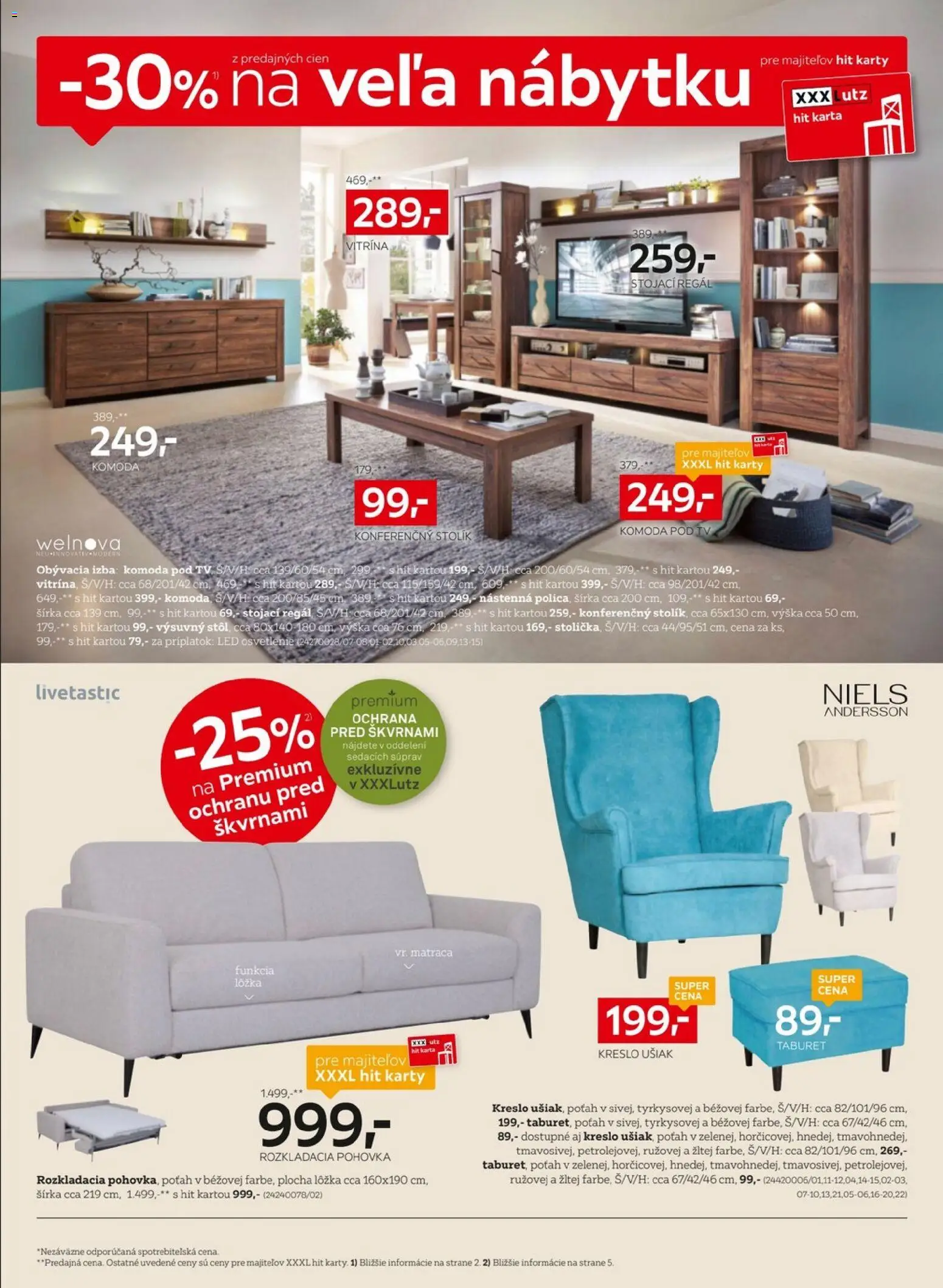 Nové XXXLutz akcie – leták je platný od 20.04.2026 | Strana: 6 | Produkty: Tv, Rozkladacia pohovka, Pohovka, Regál