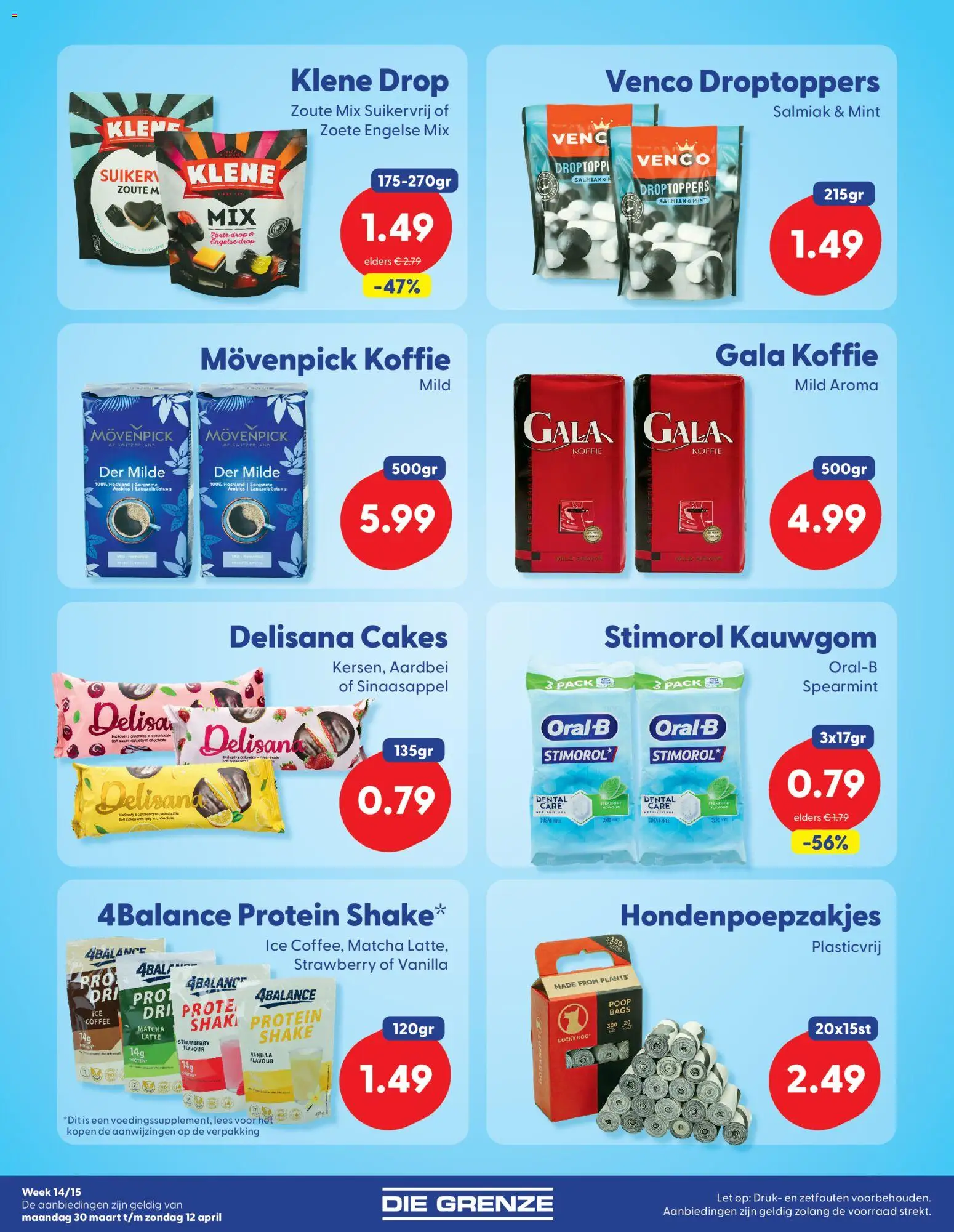 {H1} | Pagina: 6 | Producten: Koffie, Waffelini, Kauwgom, Aardbei