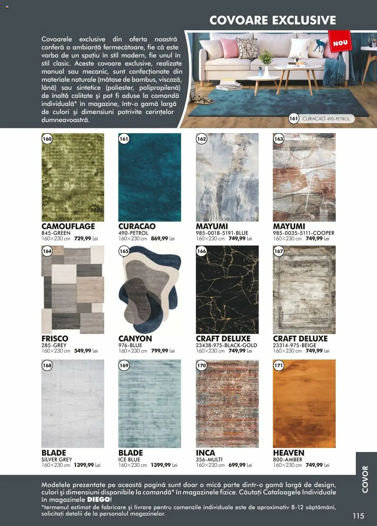 Noul catalog Diego – valabil de la 01.04.2024 | Pagină: 115 | Produse: Covor