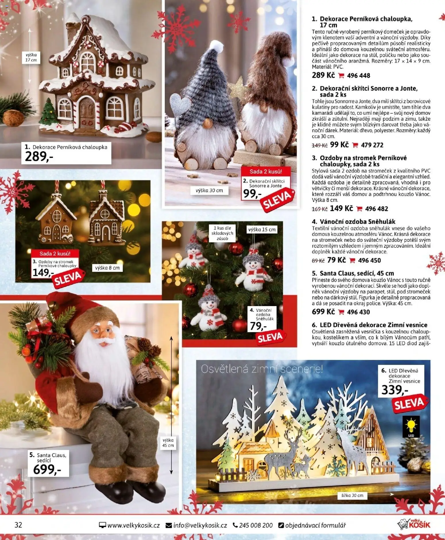 Velký Košík katalog prosinec 2025 od 01.12.2025 | Strana: 32 | Produkty: LED, Dekorace