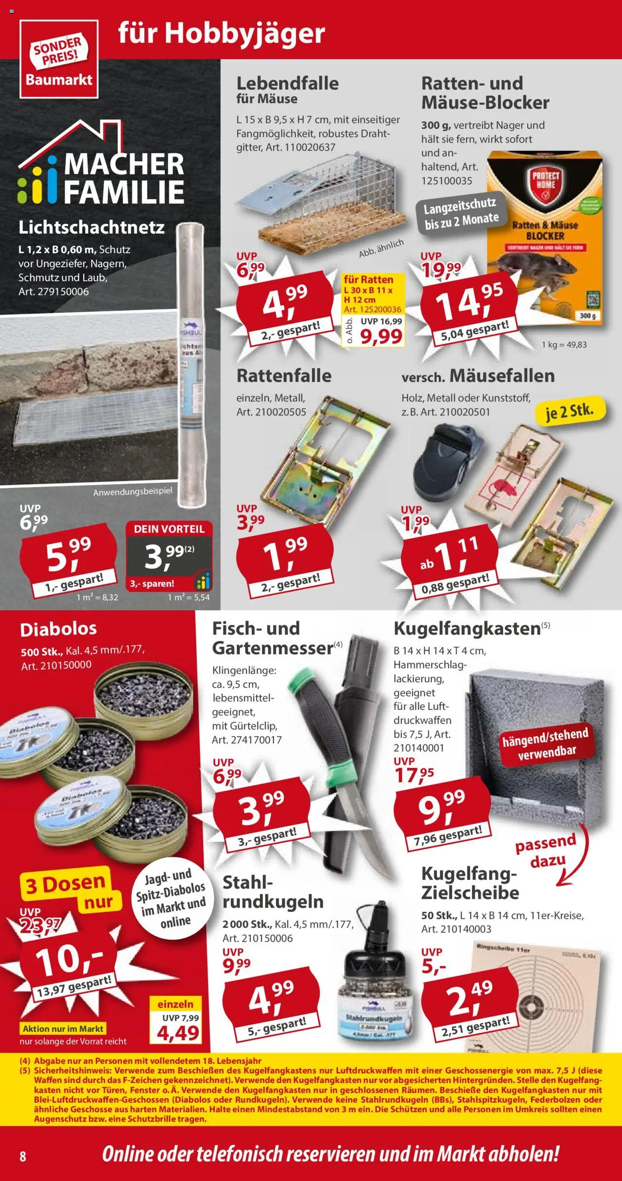 Sonderpreis Baumarkt Prospekt 	 – gültig ab 13.09.2025 | Seite: 8 | Produkte: Fisch