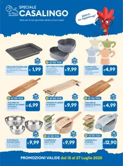 Volantino MD Discount del 15.07.2025 | Pagina: 18 | Prodotti: Teglia, Caffettiera, Tagliere, Vassoio