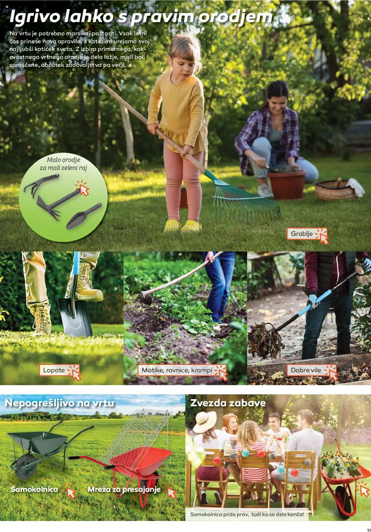 Novi Topdom katalog ponudbe – veljaven od 01.04.2025 | Stran: 11 | Izdelki: Orodje, Samokolnica