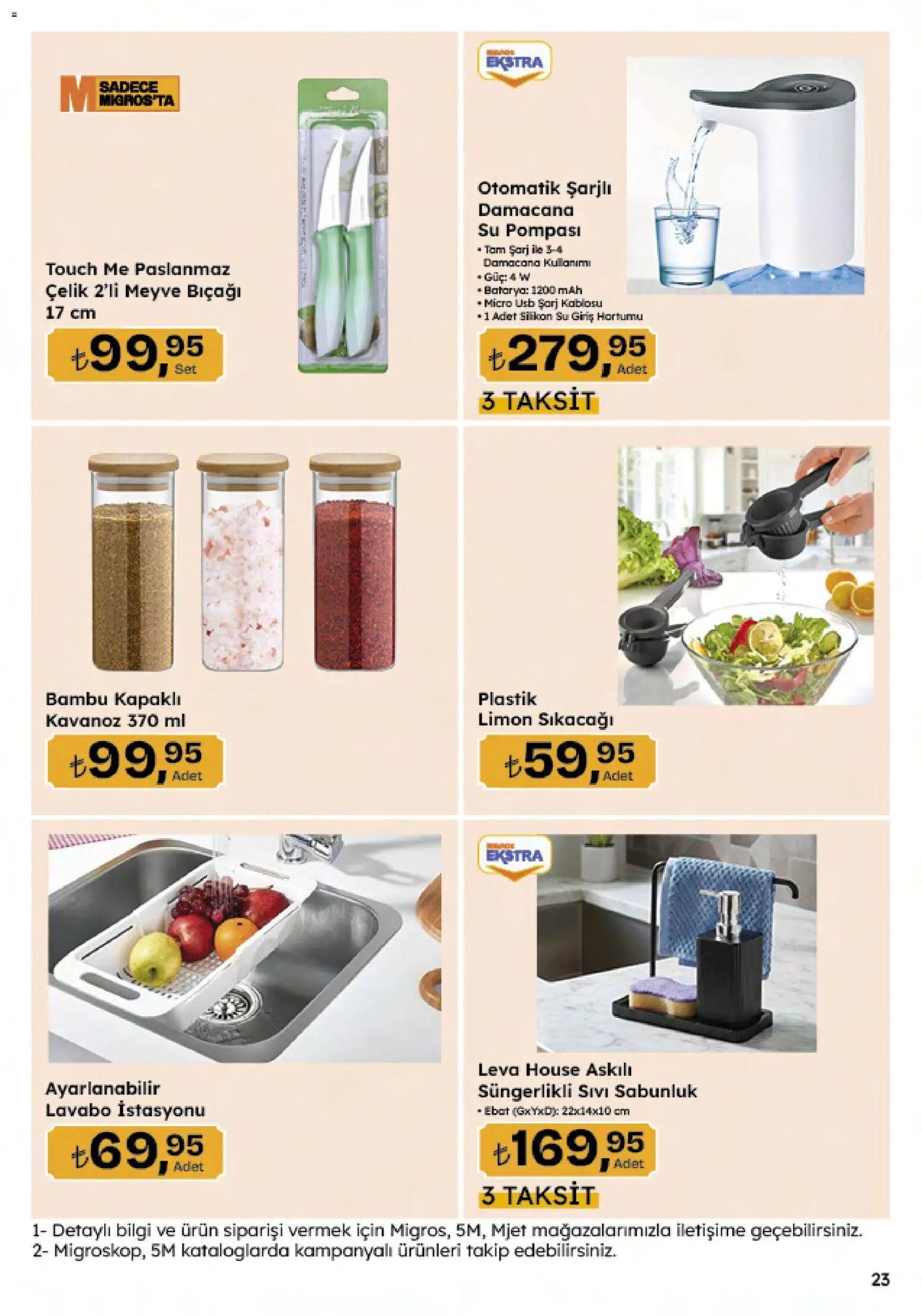 Migros Katalog - Migroskop - 12.03.2026 tarihinden itibaren geçerlidir | Sayfa: 138 | Ürünler: Lavabo, Su, Meyve, USB