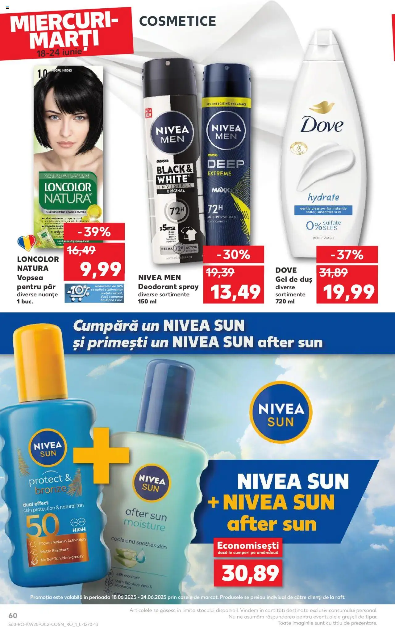 Kaufland RO akciós ujság - amely érvényes a következő dátumtól: 18.06.2025 | Oldal: 60 | Termékek: Body