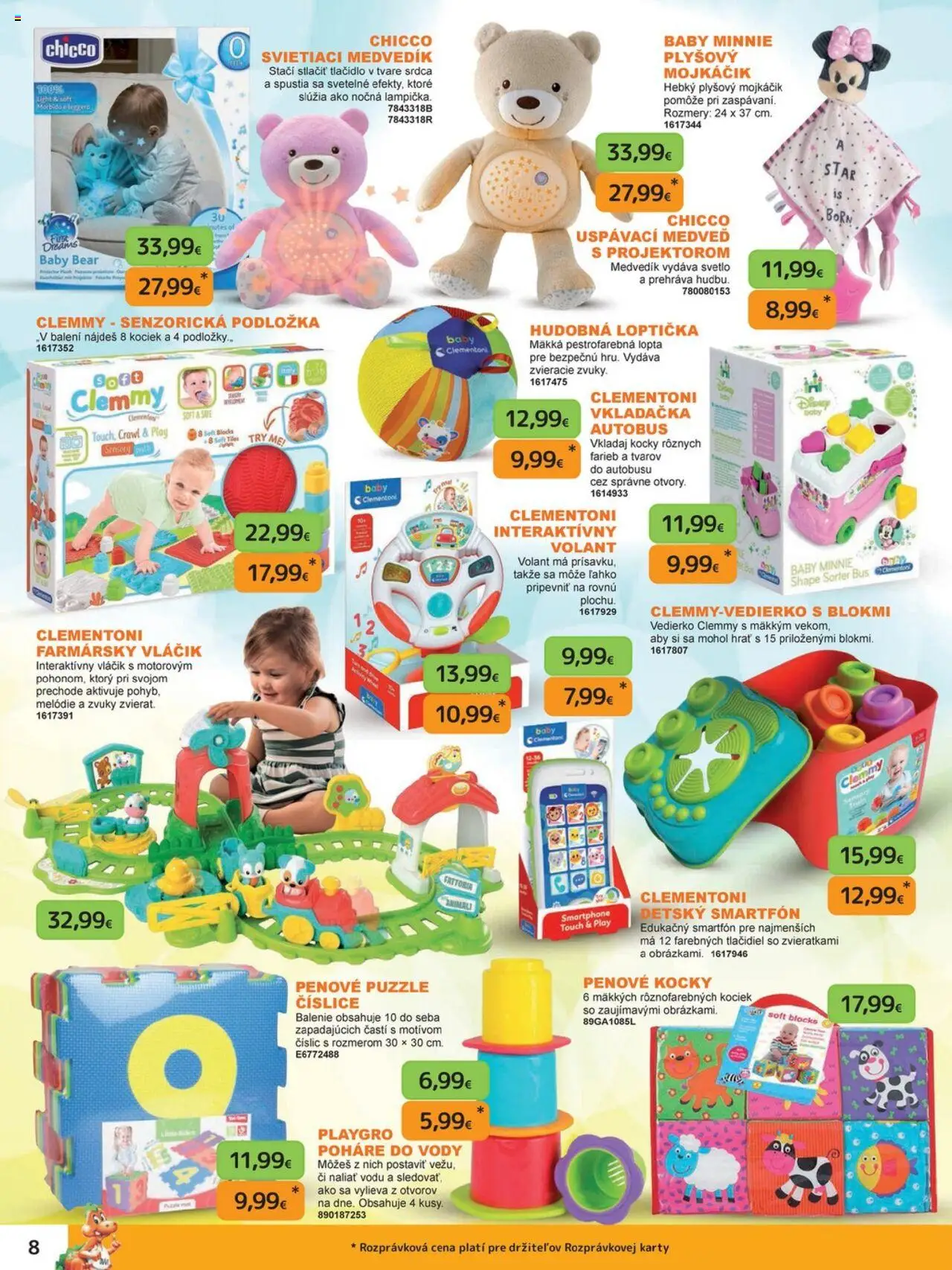 Nové Dráčik akcie – leták je platný od 03.10.2025 | Strana: 8 | Produkty: Svetlo, Lopta, Puzzle