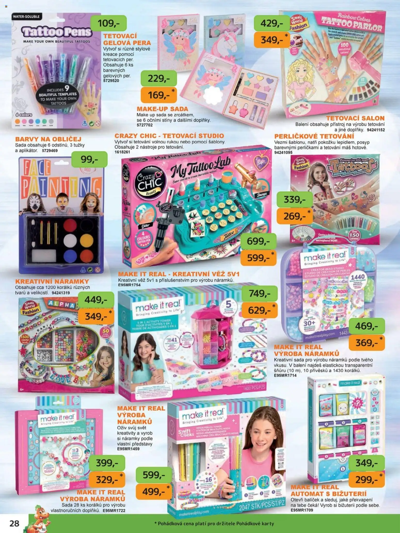 Dráčik leták od 03.10.2025 | Strana: 32 | Produkty: Makeup, Barvy na obličej, Karty, Barvy