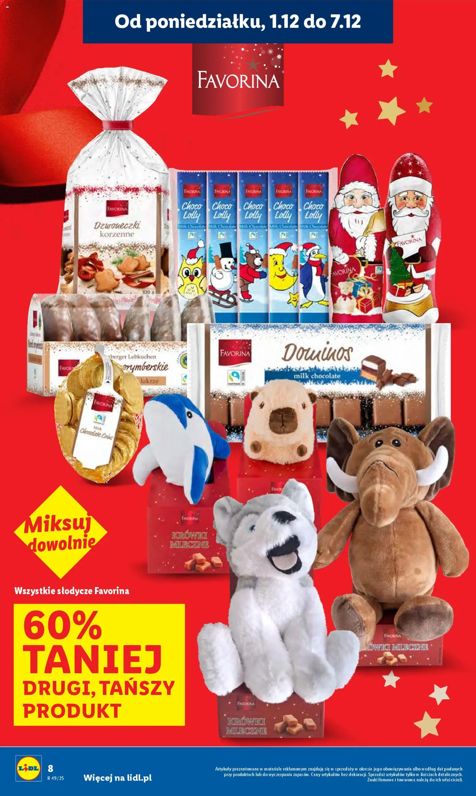 Lidl Gazetka od 01.12.2025 | Strona: 8 | Produkty: Słodycze, Krówki