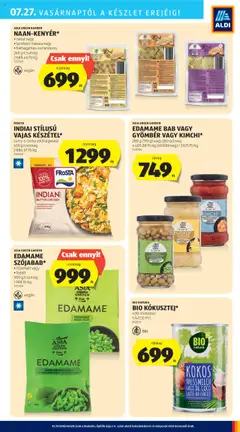 Aldi akciós ujság - amely érvényes a következő dátumtól: 24.07.2025 | Oldal: 37 | Termékek: Gyömbér, Vegán