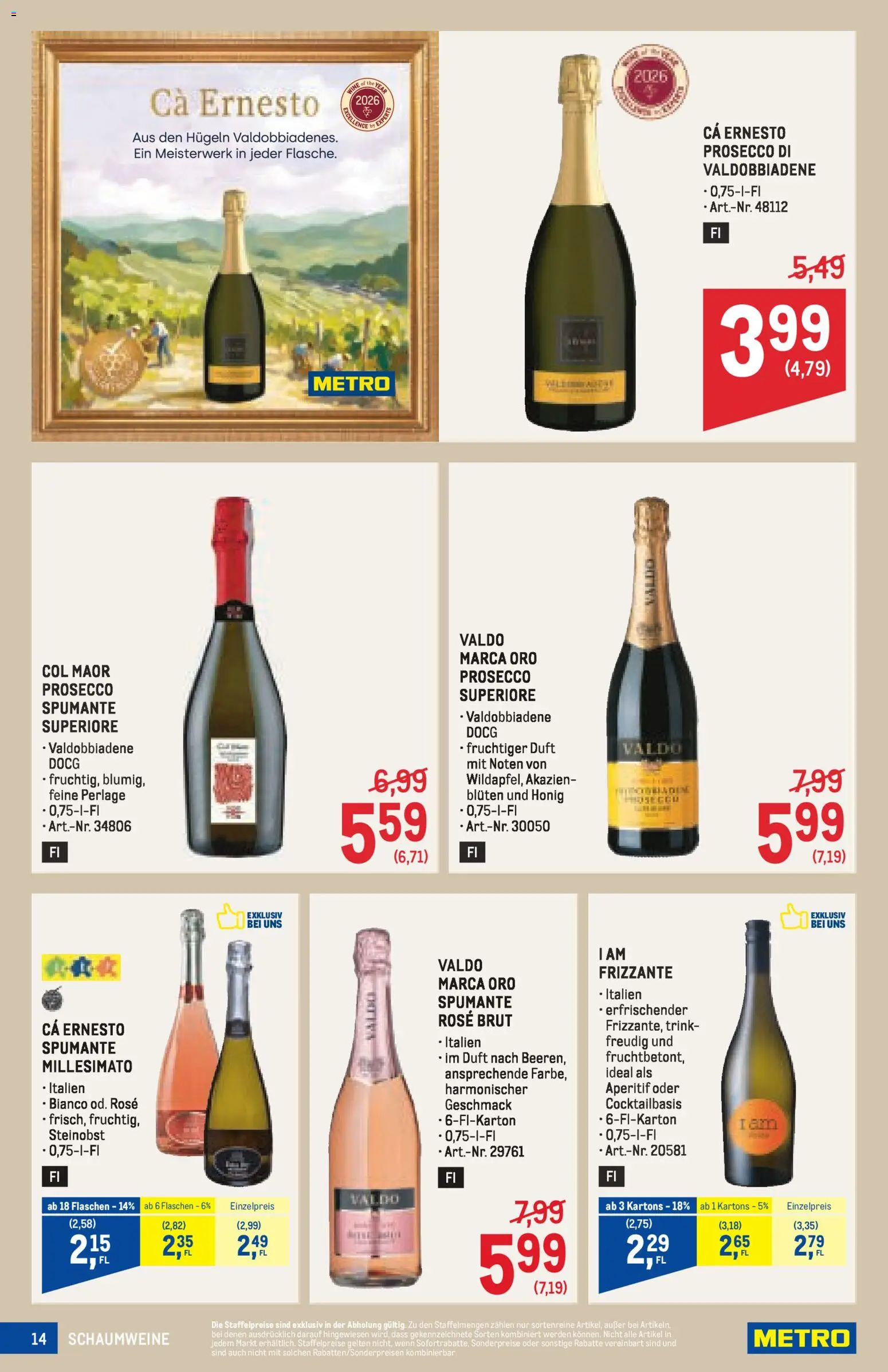 Metro angebote Getränke Spezial gültig ab 30.04.2026 | Seite: 14 | Produkte: Duft