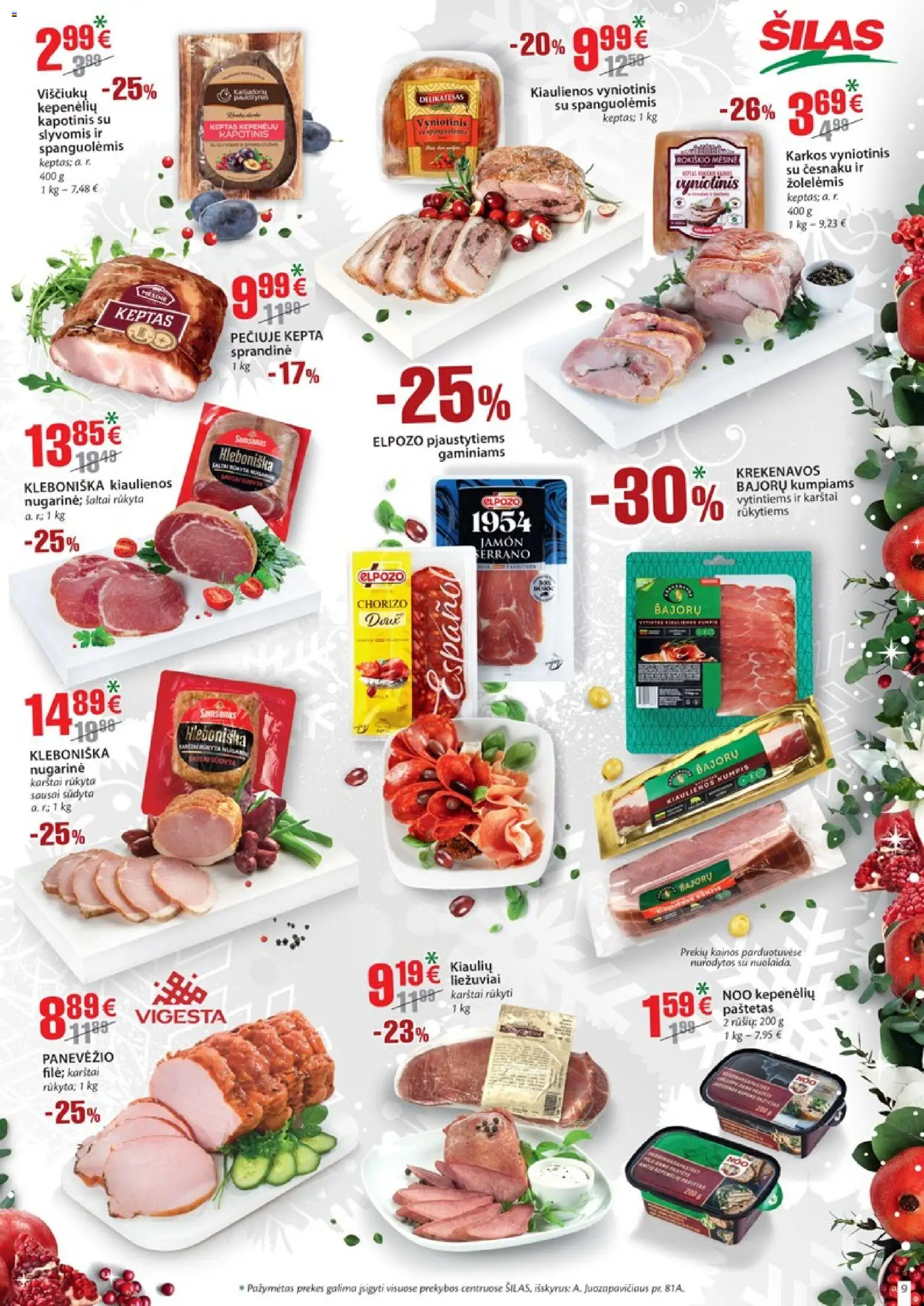 Šilas akcijos nuo 15.12.2025 | Puslapis: 9 | Prekių: Kiaulienos