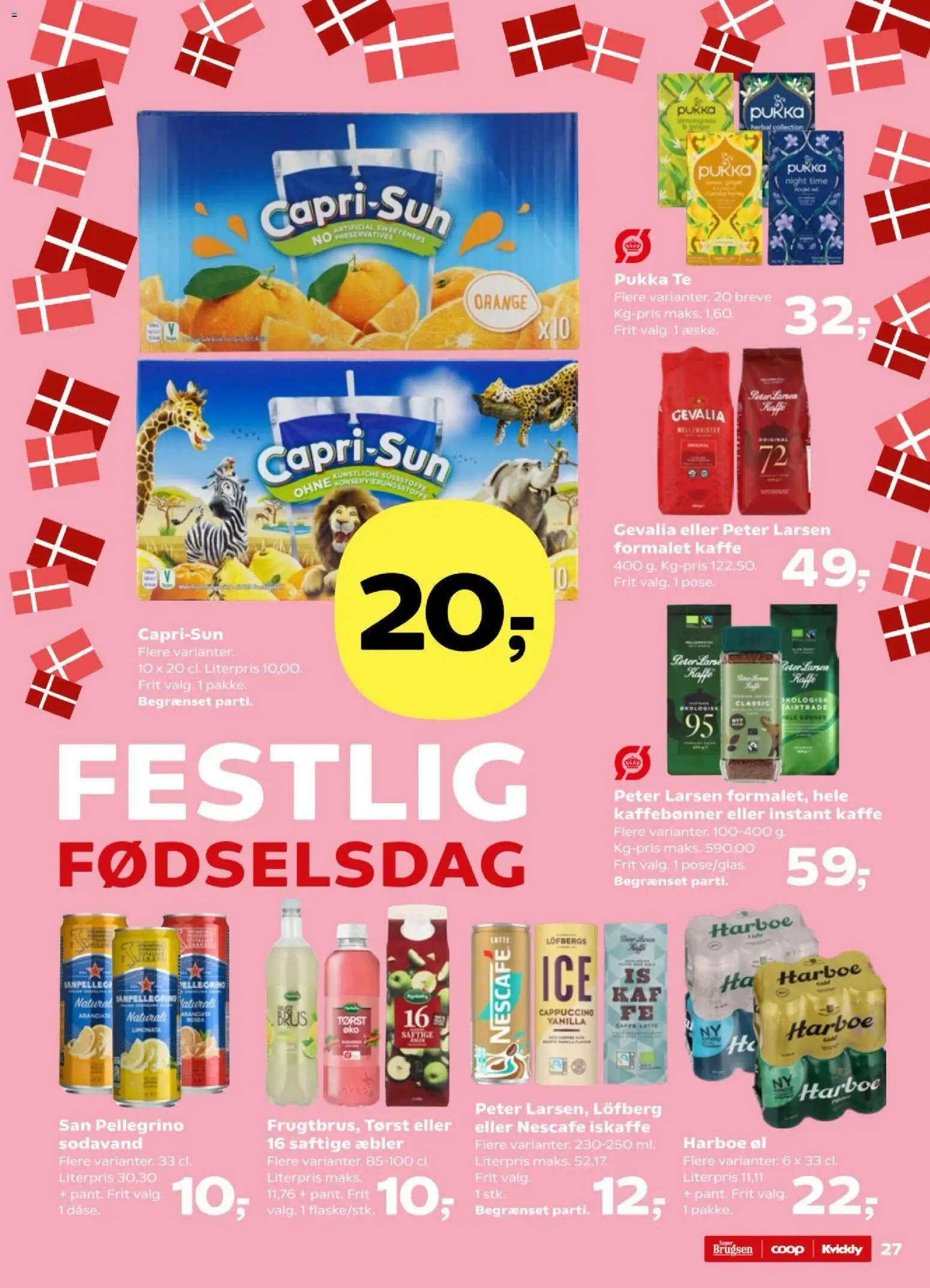 Super Brugsen tilbudsavis – gyldig fra 01.05.2026 | Side: 27 | Produkter: Kaffe, Øl, Te, Instant Kaffe