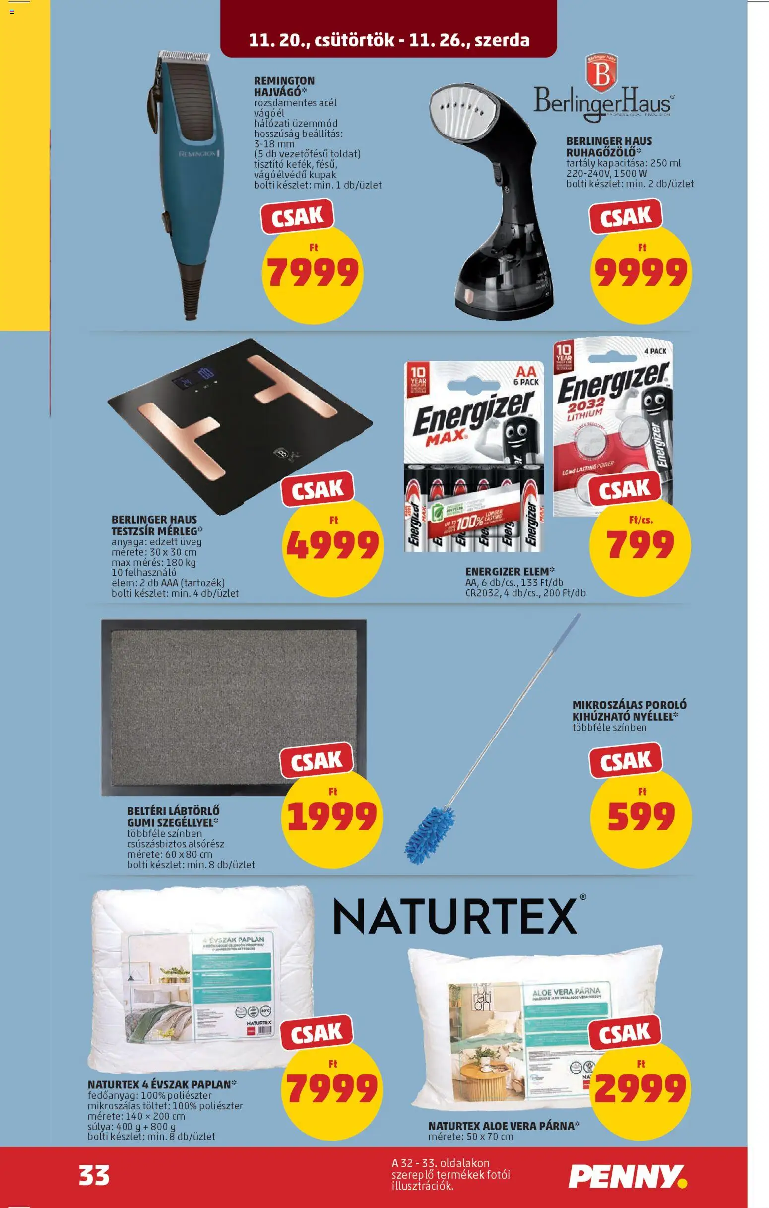 PENNY akciós ujság - amely érvényes a következő dátumtól: 20.11.2025 | Oldal: 37 | Termékek: Body, Vágó, Párna, Aloe vera
