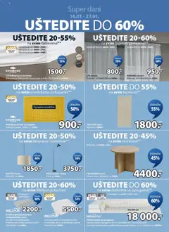 Jysk katalog - pregled Jysk kataloga - važi od 14.01.2026 | Strana: 2 | Proizvode: Wellpur, Tepih, Lampa, Podna lampa