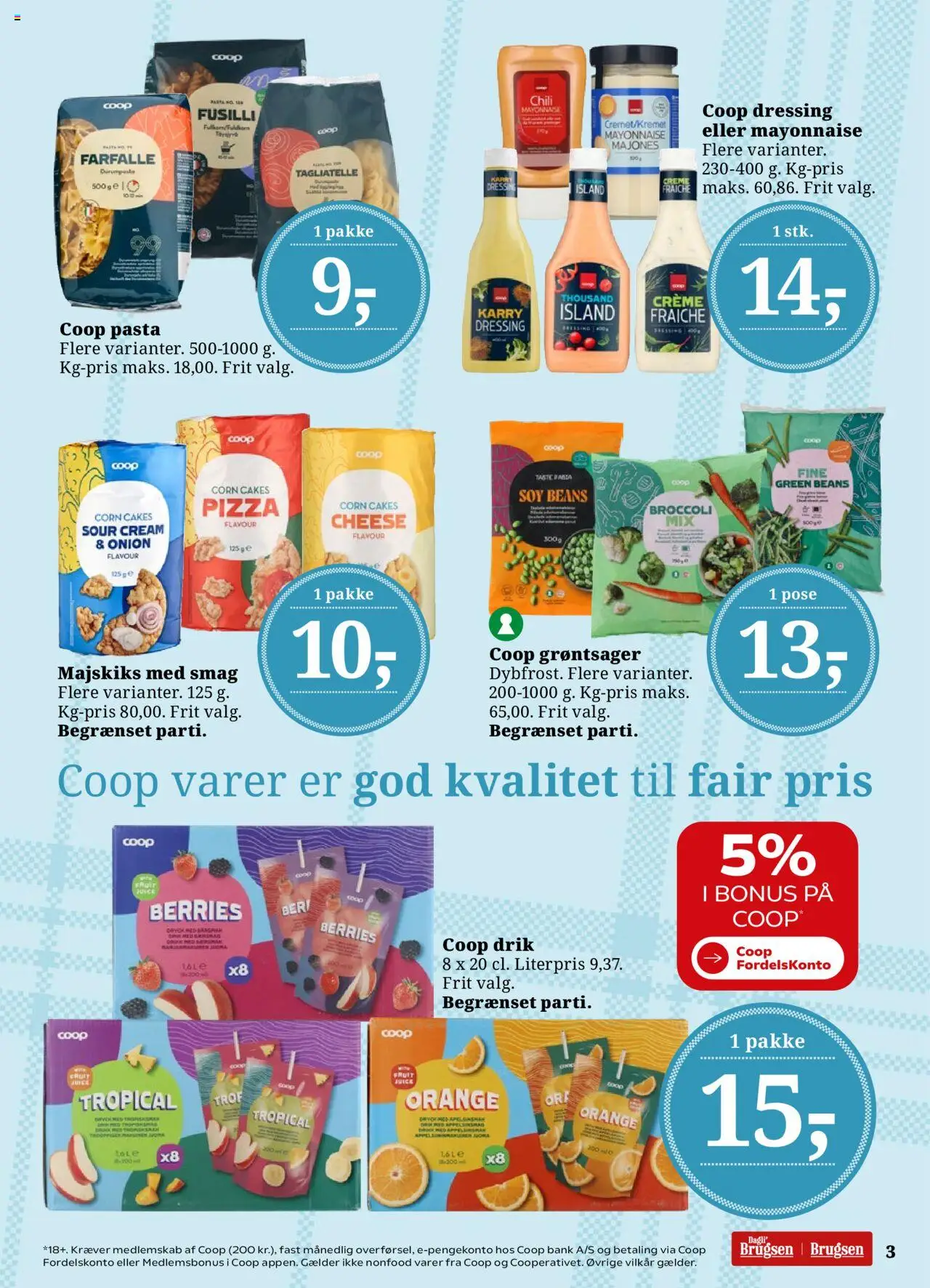 Dagli'Brugsen Tilbudsavis gyldig fra 04.07.2025 | Side: 3 | Produkter: Karry, Creme, Pasta, Dressing