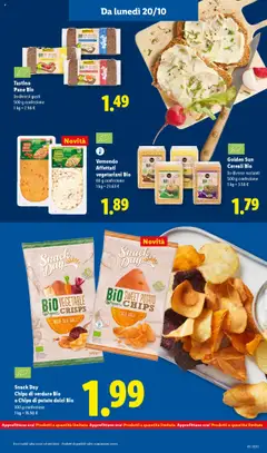 Anteprima del volantino Tastino Pane Bio, In diversi gusti, 500 g confezione valido a partire dal 20.10.2025 | Pagina: 19