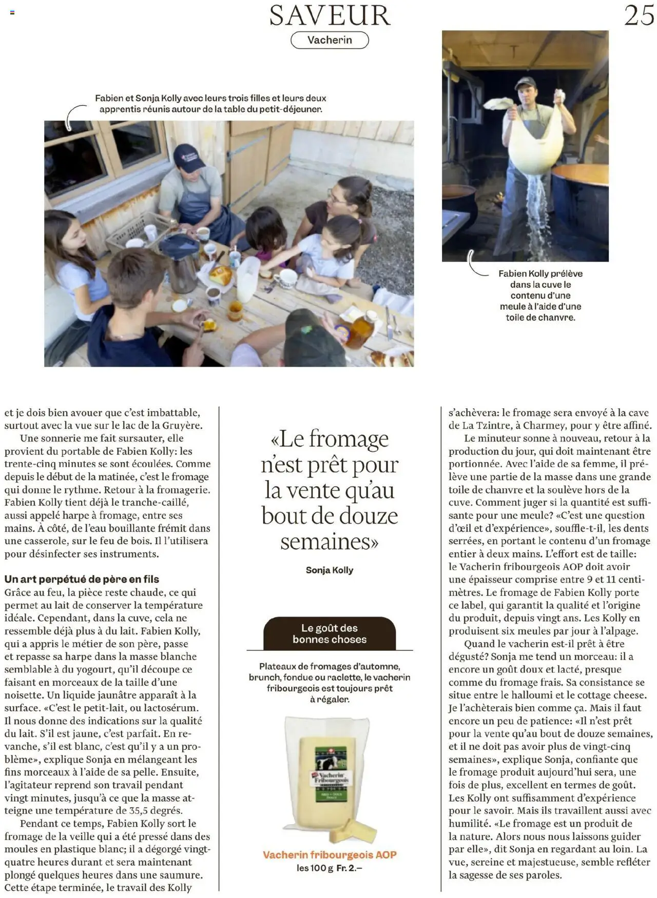 Migros Magazin FR – gültig ab 22.09.2025 | Seite: 25 | Produkte: Fondue, Presse