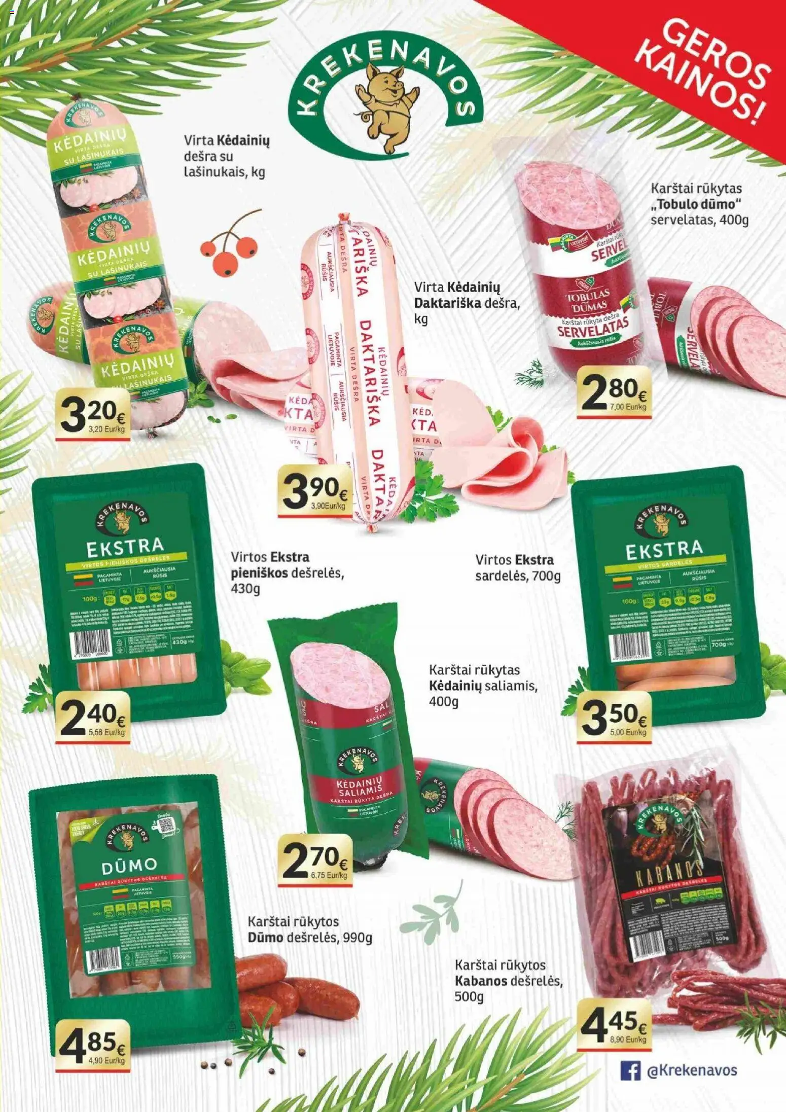 Koops akcijos nuo 09.03.2026 | Puslapis: 3 | Prekių: Sardelės, Dešrelės, Saliamis, Dešra