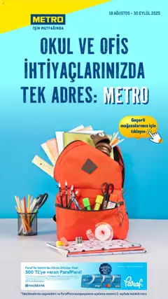 18.08.2025 tarihinden itibaren geçerli olan Metro kataloğu önizlemesi