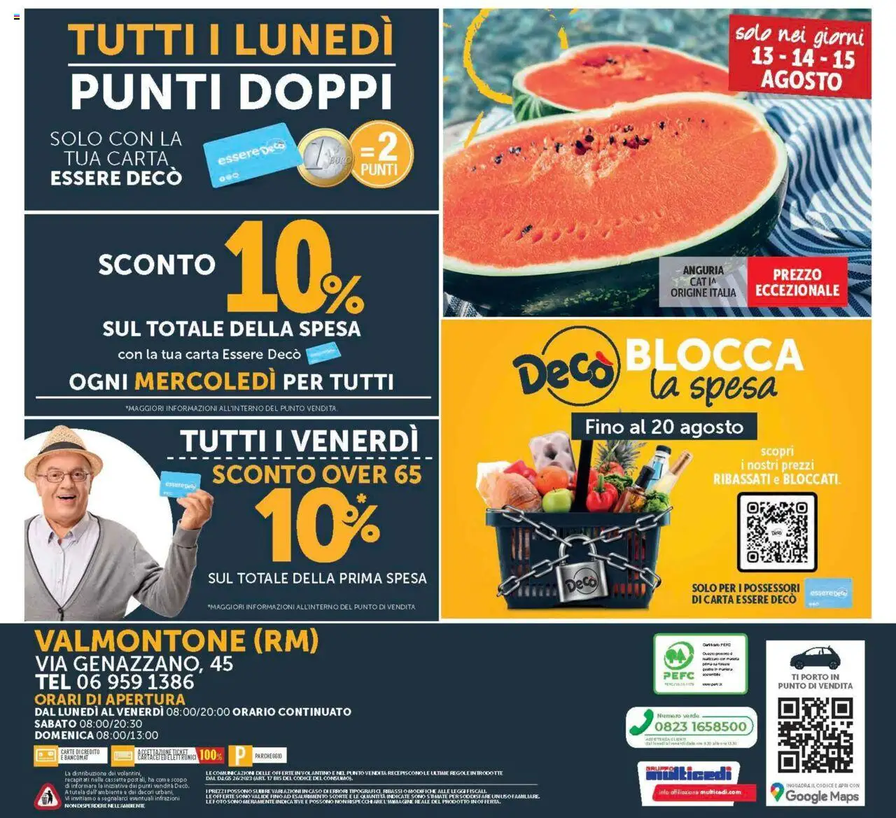 Volantino Decò del 08.08.2025 | Pagina: 20 | Prodotti: Anguria