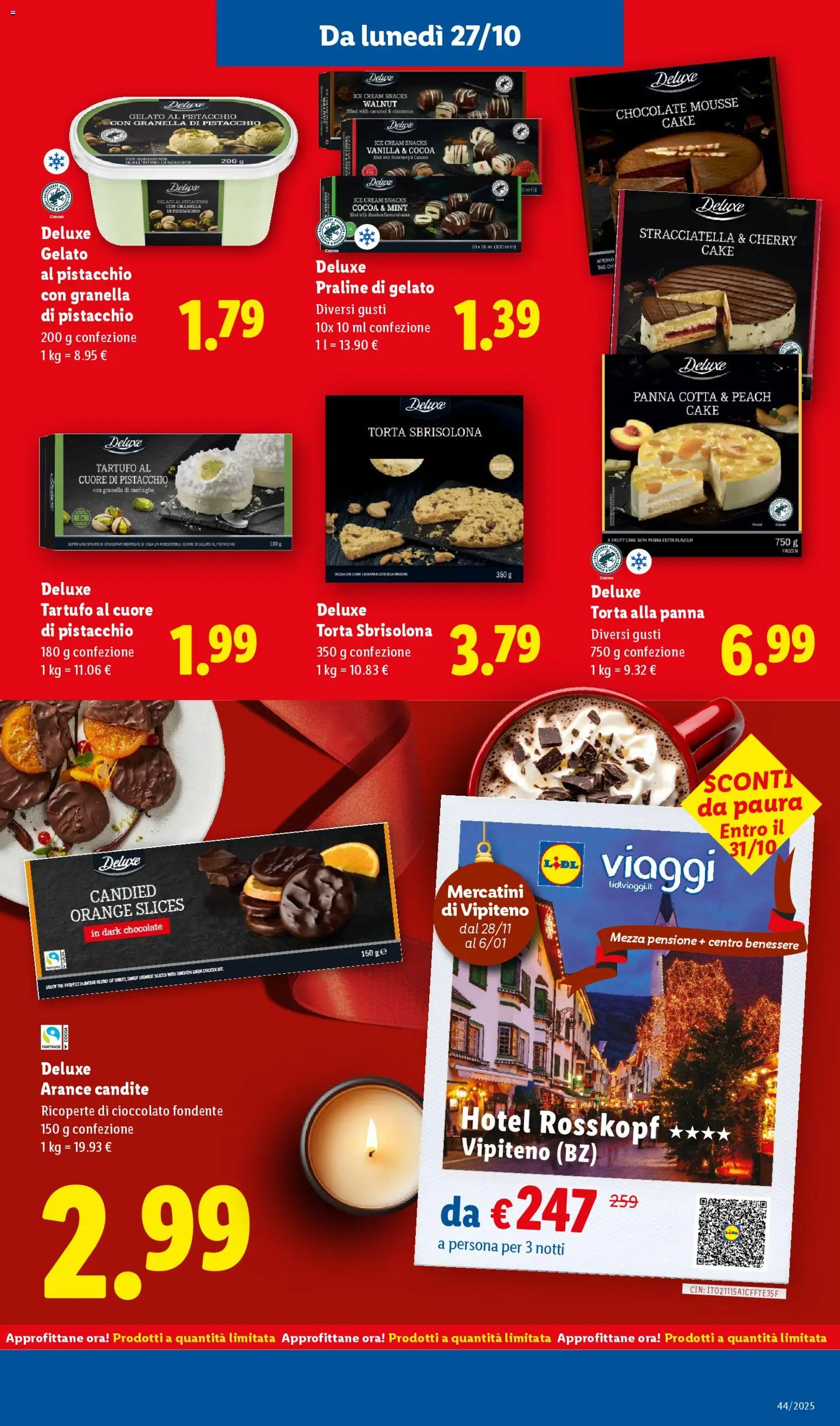 Volantino Lidl del 27.10.2025 | Pagina: 13 | Prodotti: Tartufo, The, Torta, Cacao