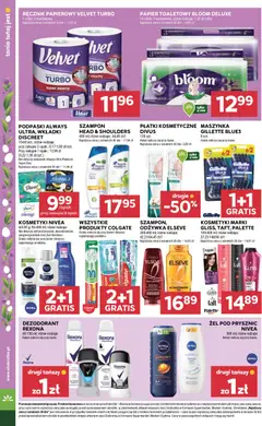 Pogląd oferty "Stokrotka gazetka" - ważna od 26.03.2026 | Strona: 46 | Produkty: Gillette, Kosmetyki, Ręcznik papierowy, Owoce