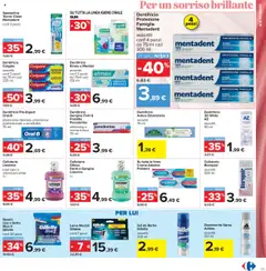 Volantino Carrefour del 15.09.2025 | Pagina: 23 | Prodotti: Rasoio, Dentifricio, Collutorio, Menta