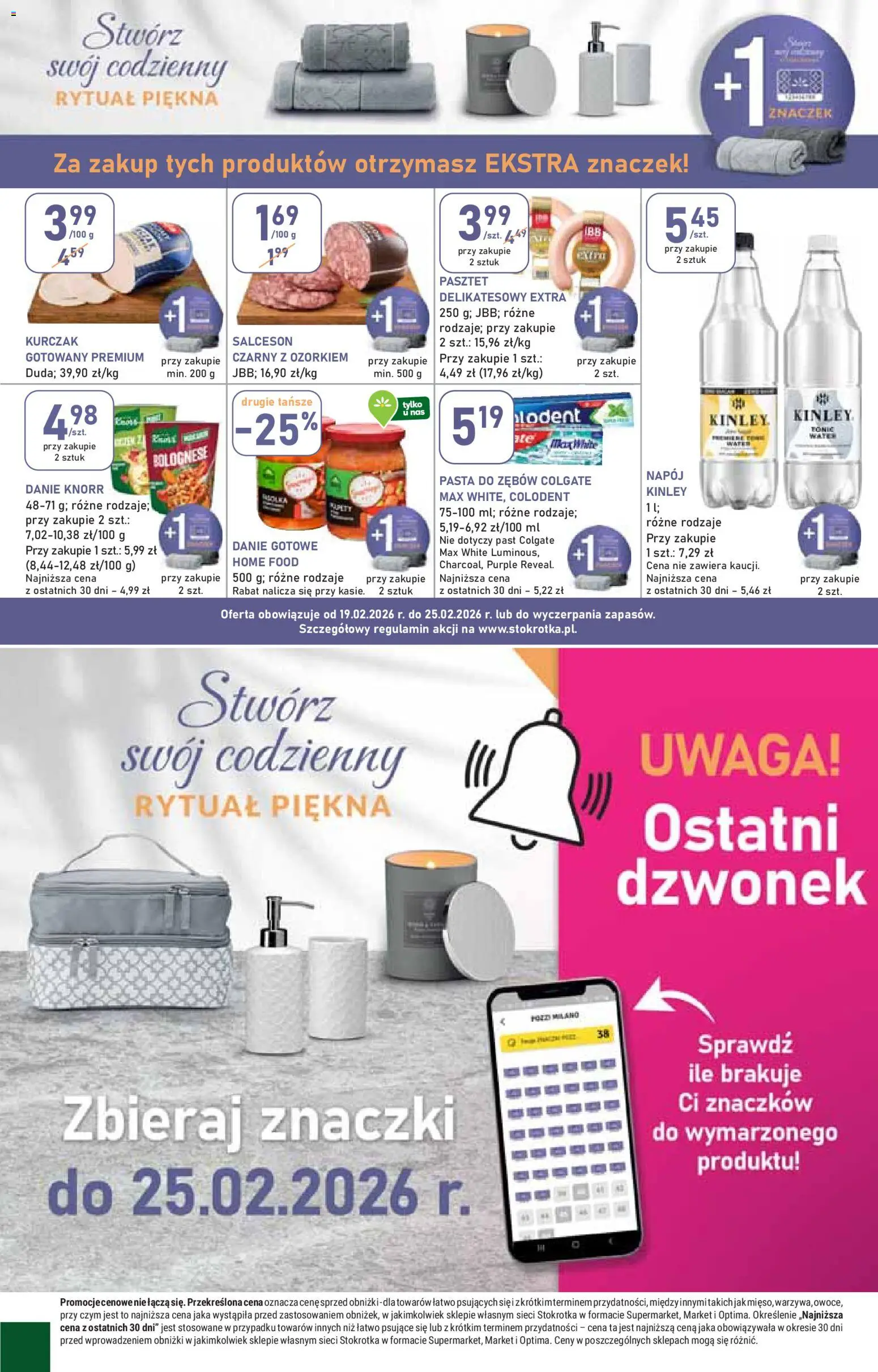 Stokrotka Gazetka - Market od 19.02.2026 | Strona: 22 | Produkty: Kurczak, Stokrotka, Pasta do zębów