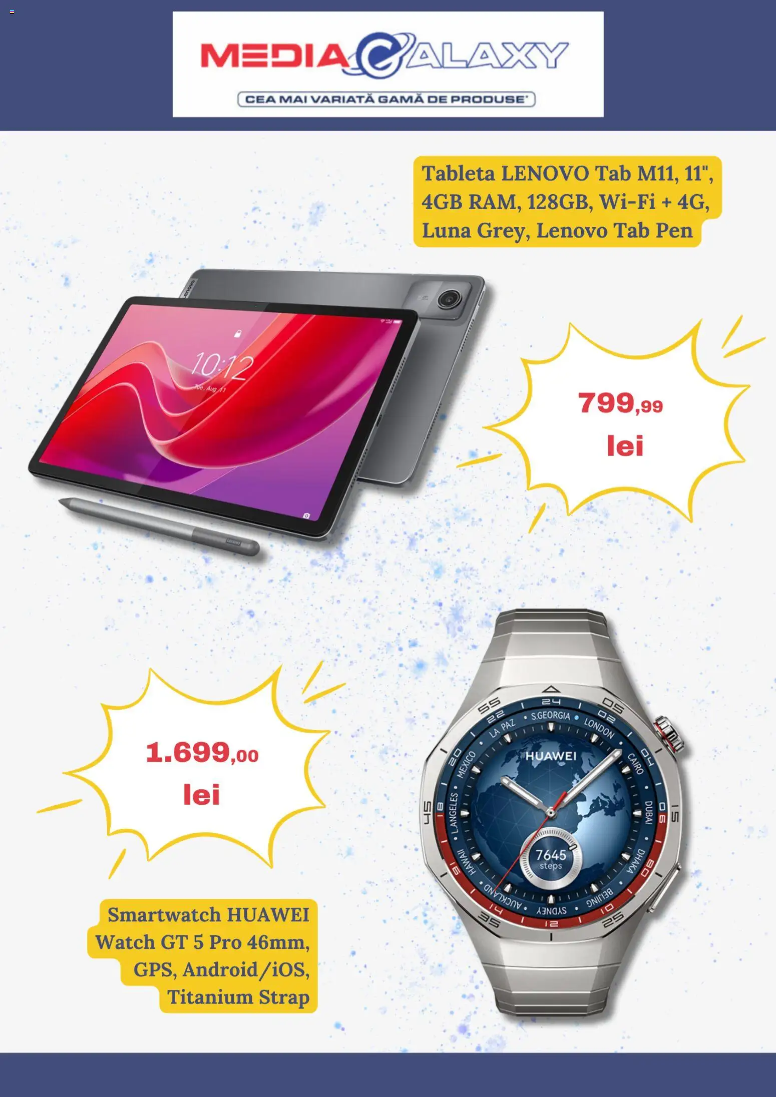 Noul catalog Media Galaxy – valabil de la 11.12.2025 | Pagină: 2 | Produse: Tabletă, Smartwatch