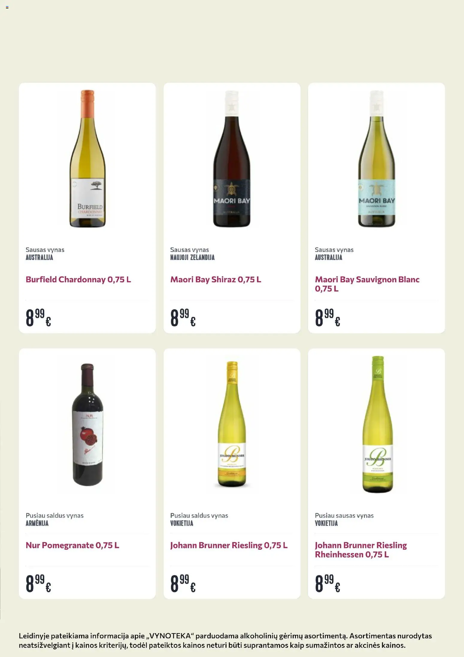 VYNOTEKA akcijos nuo 26.01.2026 | Puslapis: 17 | Prekių: Vynas