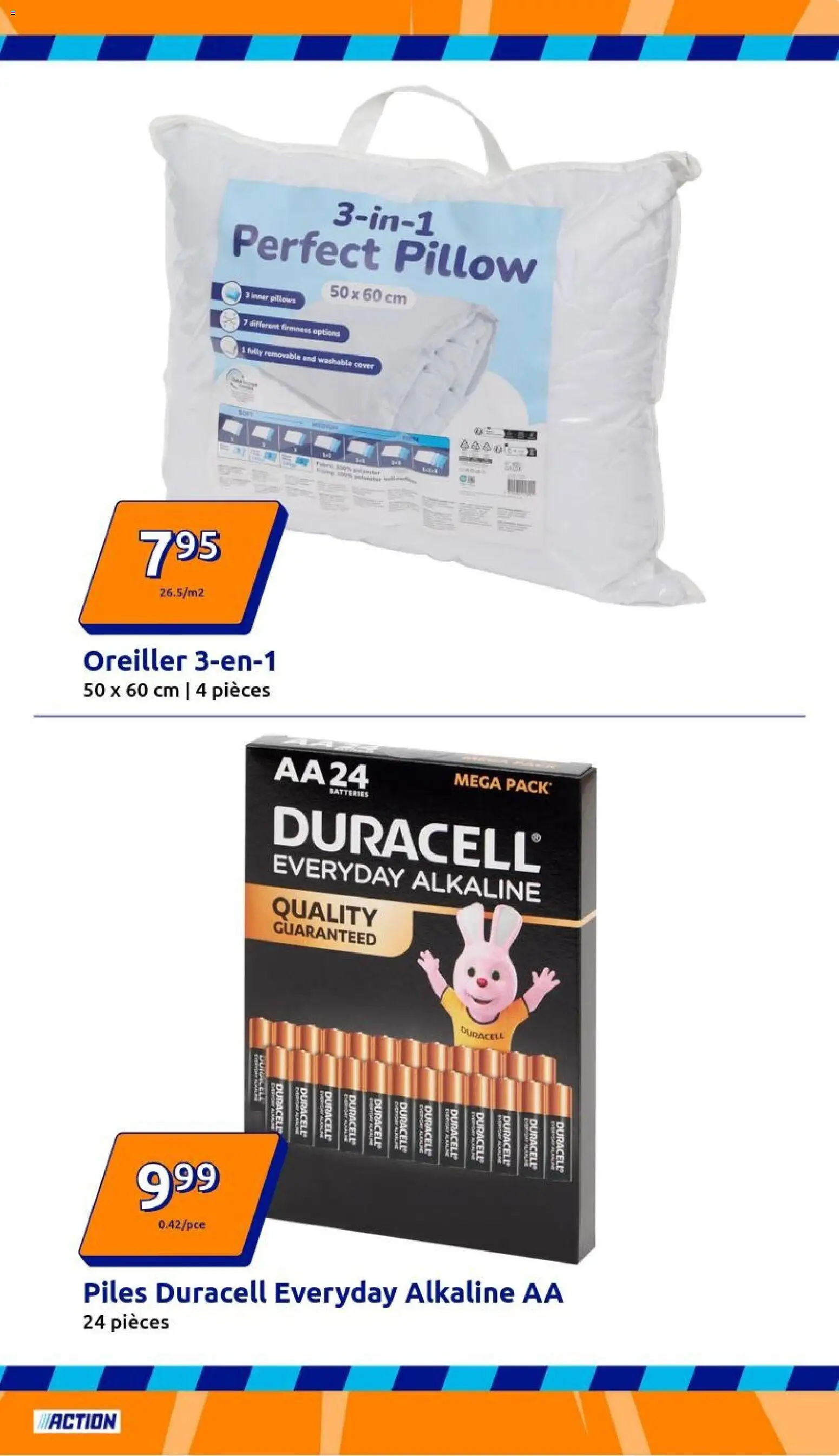 {H1} | Page: 17 | Produits: Oreiller, Piles