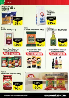 02.01.2026 tarihinden itibaren geçerli olan Onur Market kataloğu önizlemesi | Sayfa: 2