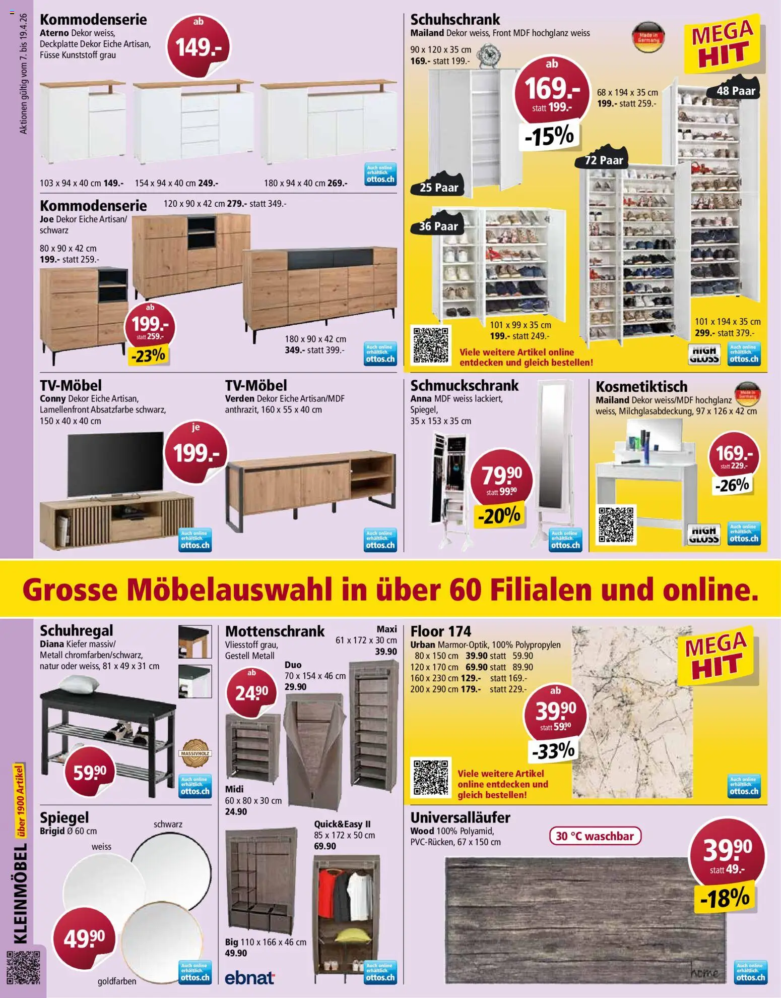 Otto's aktionen – gültig ab 07.04.2026 | Seite: 10 | Produkte: Spiegel, Schuhschrank, Schuhregal