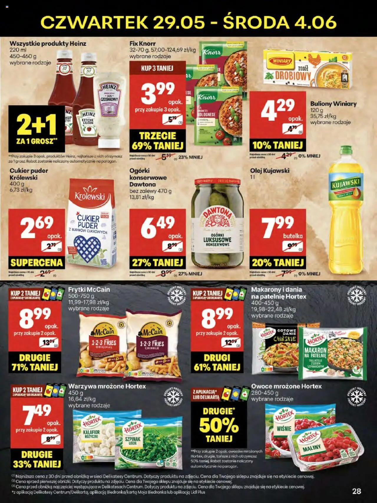 Delikatesy Centrum Gazetka od 29.05.2025 | Strona: 28 | Produkty: Delikatesy, Tagliatelle, Makaron, Owoce