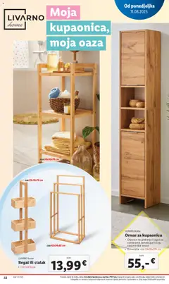 Lidl katalog | vrijedi od 11.08.2025 | Stranica: 44 | Proizvodi: Ormar, Regal
