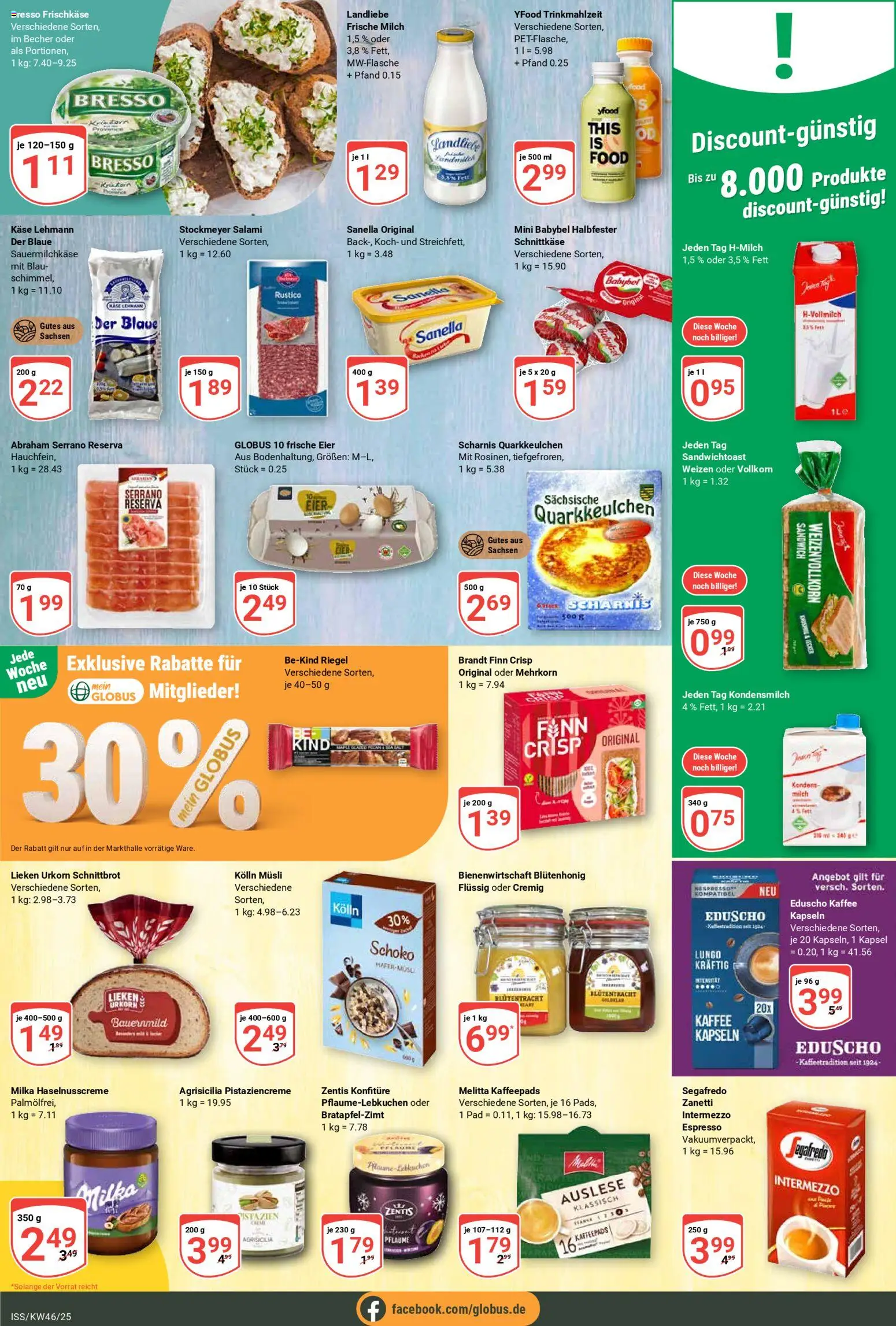 Globus - Black Friday – gültig ab 10.11.2025 | Seite: 10 | Produkte: Melitta, Milch, Käse, Eduscho
