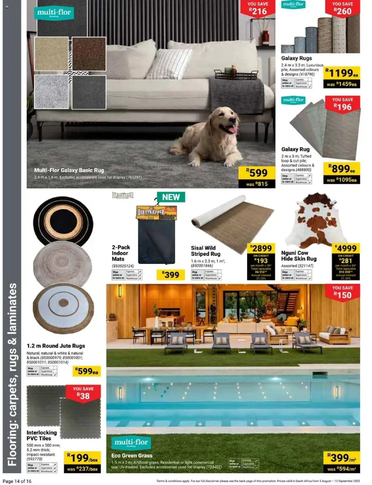 Builders - Your Bathroom Reimagined │ valid from 05.08.2025 | Page: 14 | Products: Rug, Light