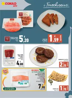 Volantino Conad del 11.09.2025 | Pagina: 7 | Prodotti: Carciofi, Tonno, Tramezzino, Hamburger