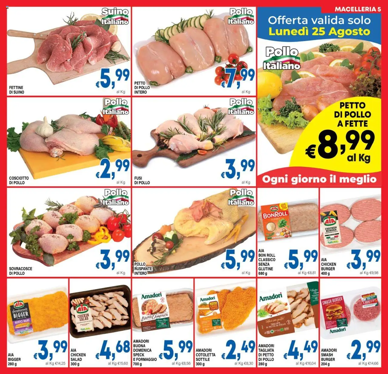 Volantino DEM del 18.08.2025 | Pagina: 5 | Prodotti: Speck, Petto di Pollo, Pollo, Formaggio