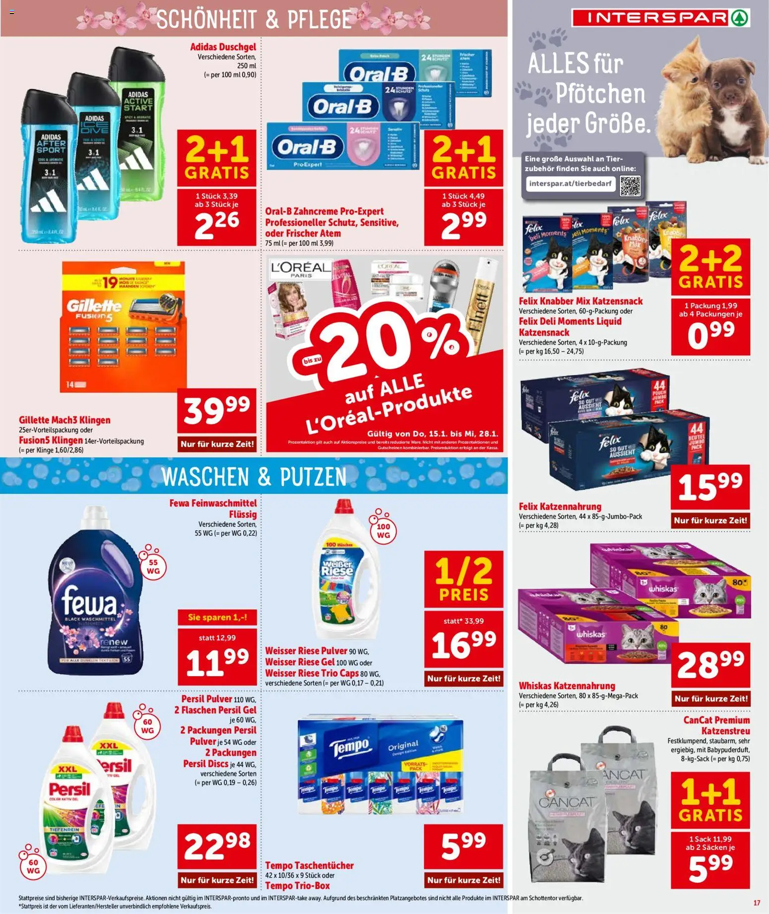 Interspar Flugblatt - Salzburg gültig ab 15.01.2026 | Seite: 18 | Produkte: Duschgel, Waschmittel