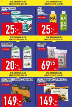 Matdax - erbjudanden - Förhandsvisning av reklamblad från butik Matdax aktuell från 20.10.2025 | Sida: 6 | Produkter: Spenat, Yoghurt, Apelsin, Grädde