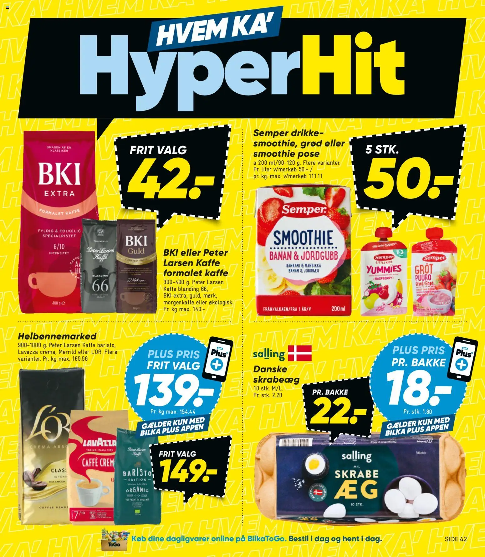 Bilka tilbudsavis – gyldig fra 16.01.2026 | Side: 7 | Produkter: Kaffe, Jordbær, Smoothie