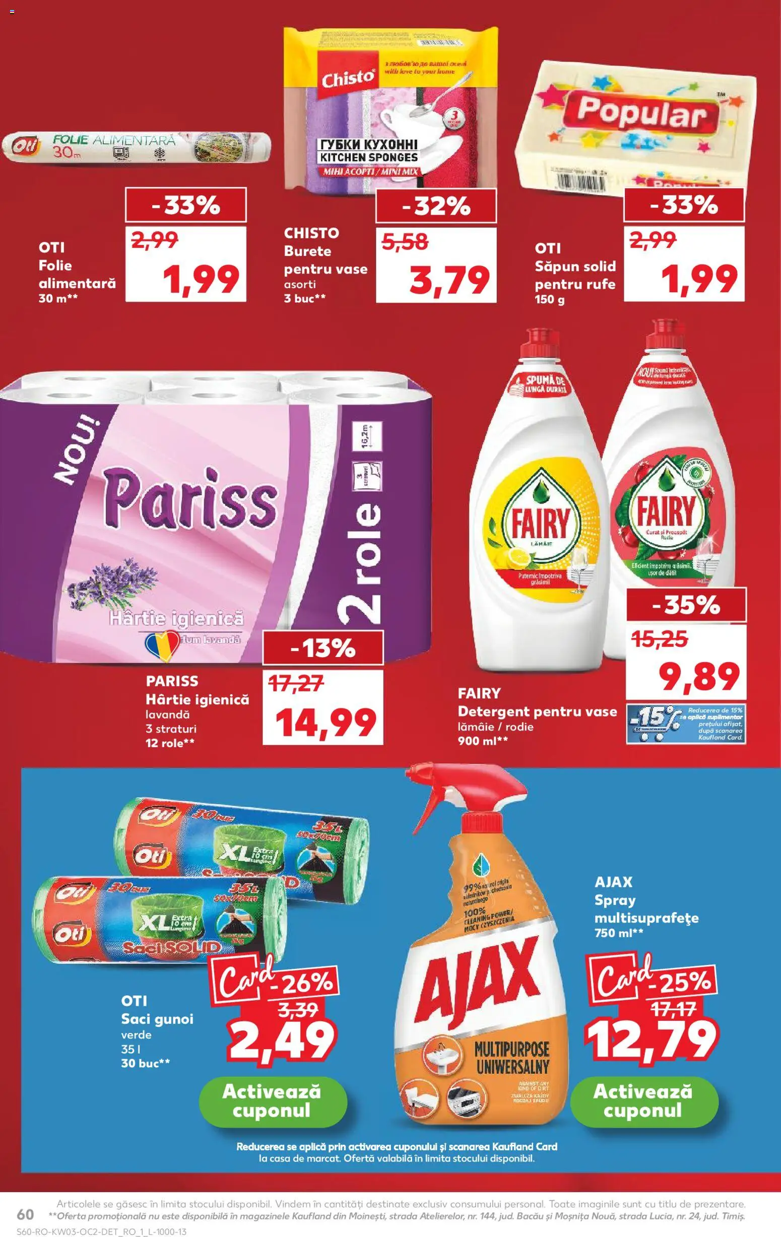 Kaufland RO akciós ujság - amely érvényes a következő dátumtól: 14.01.2026 | Oldal: 60