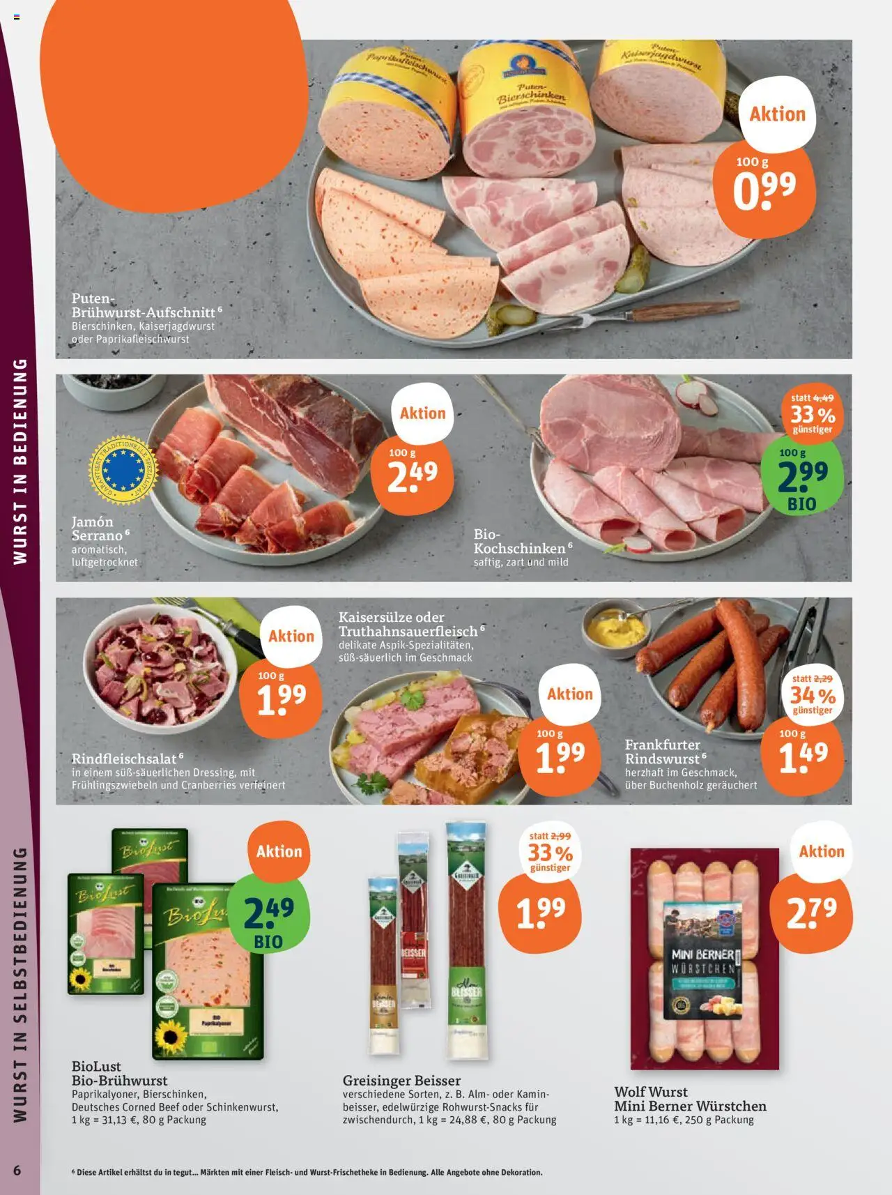 Tegut Prospekt – gültig ab 08.09.2025 | Seite: 8 | Produkte: Kamin, Wurst, Fleisch
