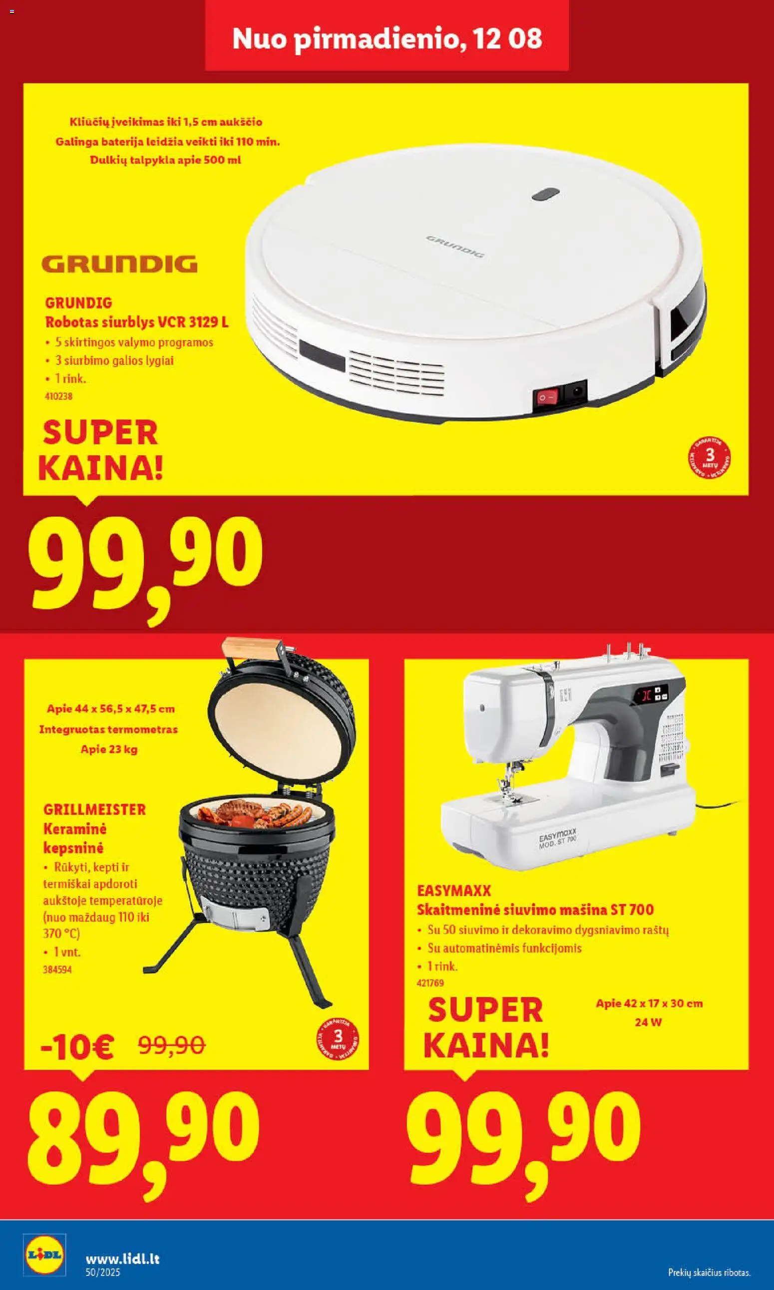 LIDL akcijos nuo 08.12.2025 | Puslapis: 6 | Prekių: Robotas, Baterija, Termometras