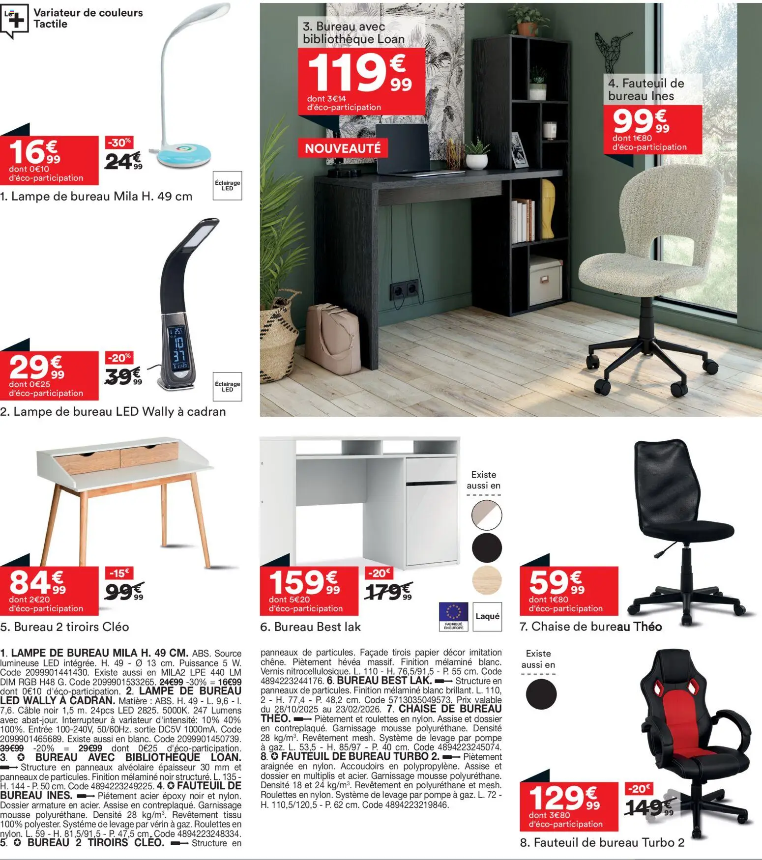{H1} | Page: 21 | Produits: Chaise de bureau, Laque, Chaise, Tiroirs