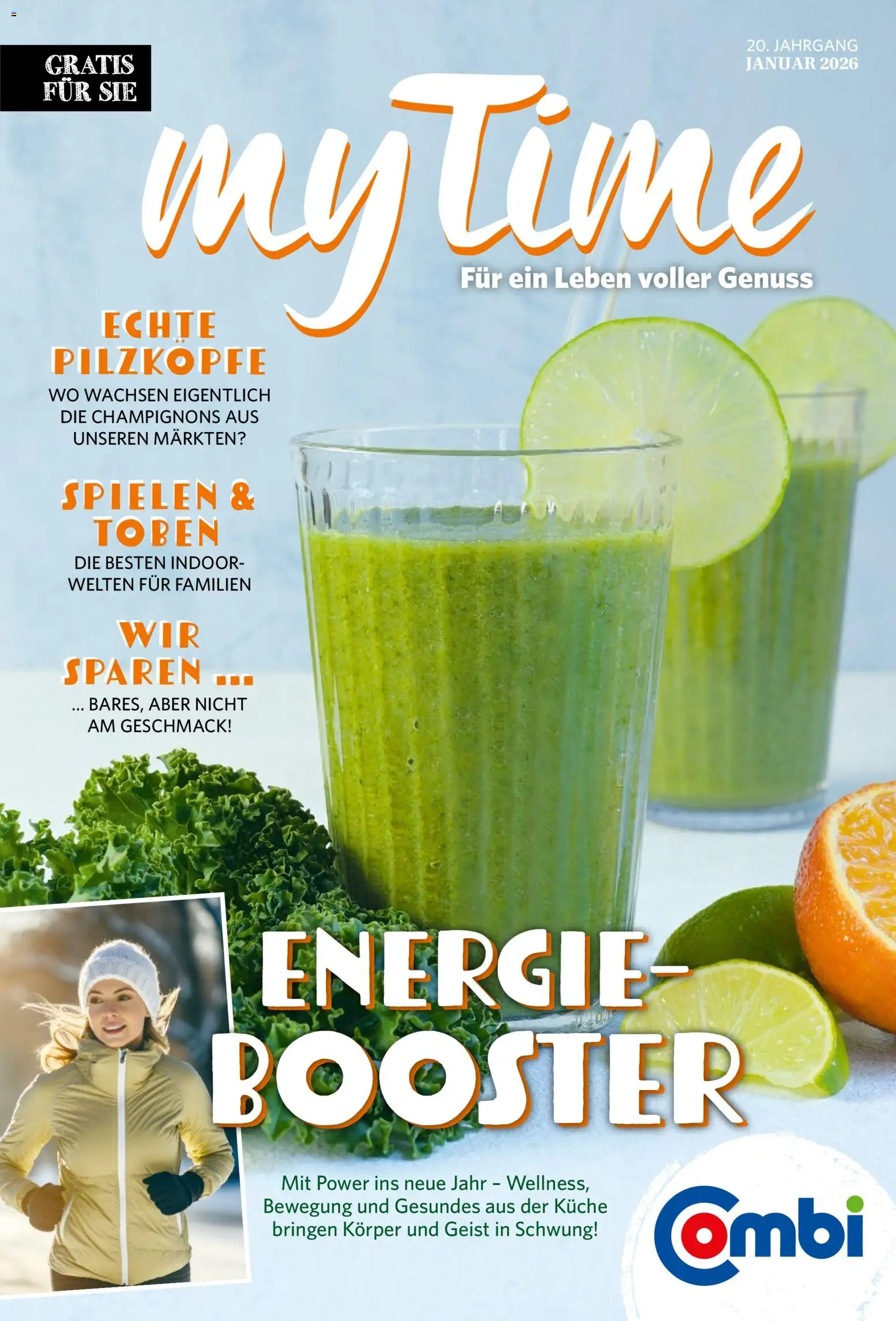 Combi  myTime Januar 2026 – gültig ab 01.01.2026 | Seite: 1 | Produkte: Küche, Champignons