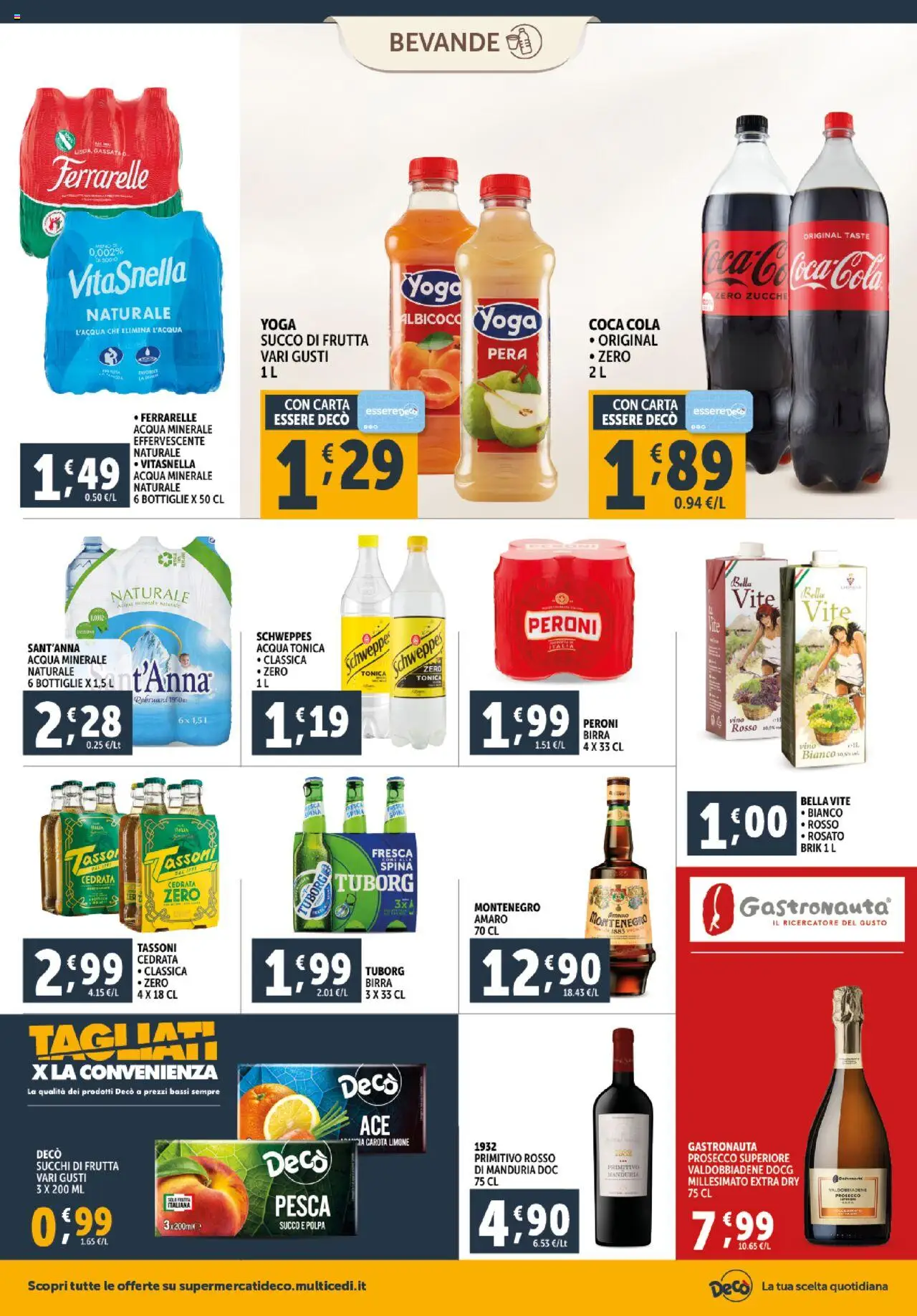 Volantino Decò del 16.10.2025 | Pagina: 15 | Prodotti: Acqua, Frutta, Ferrarelle, Amaro